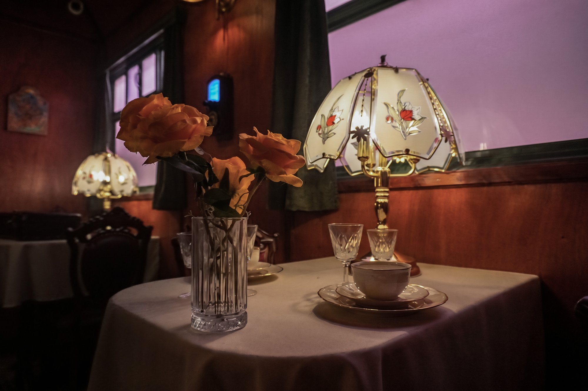 The dining car